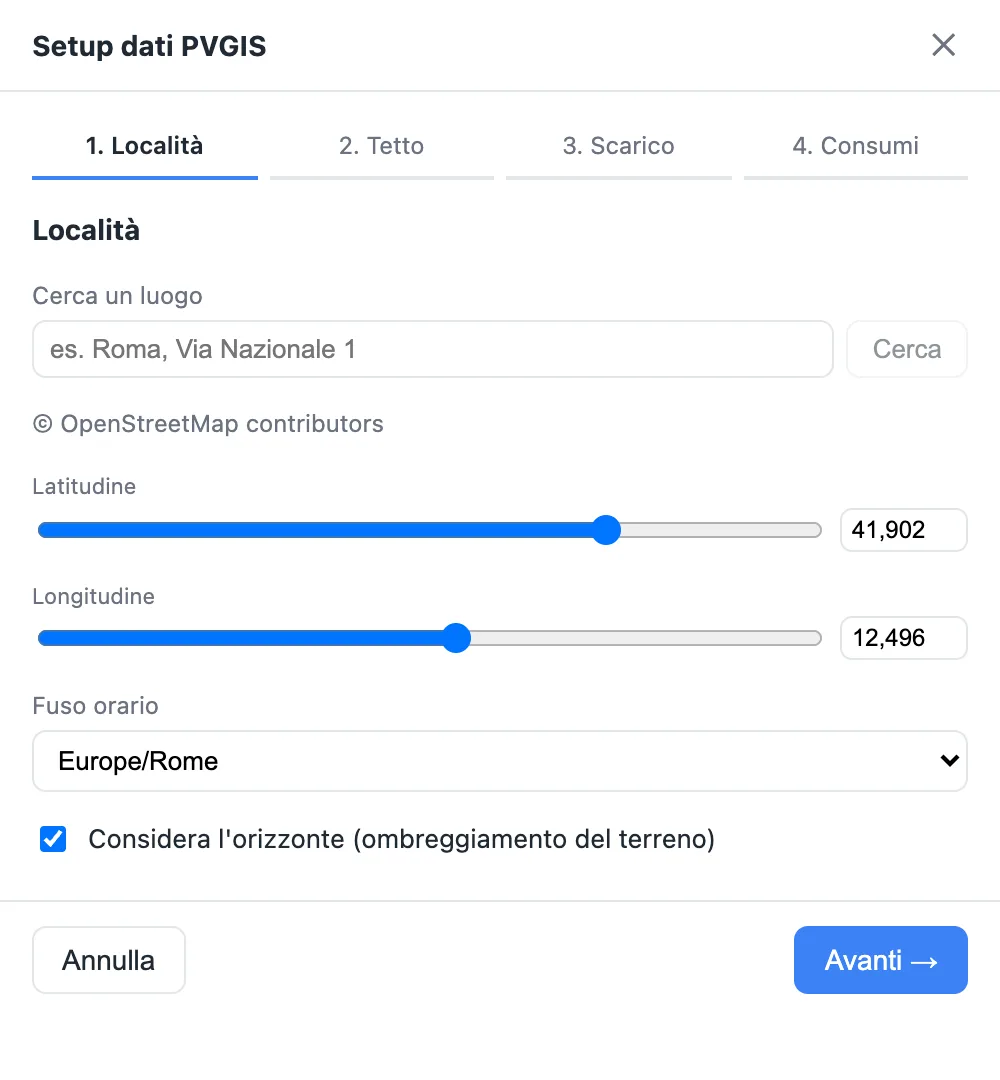 La posizione.
